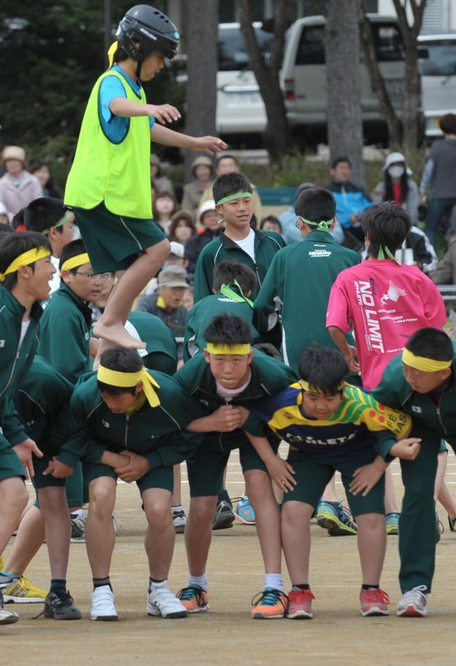 【写真】グラウンドに歓声 管内小・中学校で運動会、体育祭始まる