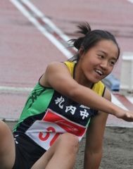 男子三段跳び竹村Ｖ　全十勝高校新人陸上  6