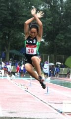男子三段跳び竹村Ｖ　全十勝高校新人陸上  3