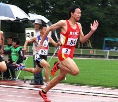 男子三段跳び竹村Ｖ　全十勝高校新人陸上  8