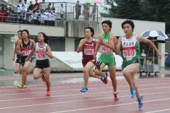 男子三段跳び竹村Ｖ　全十勝高校新人陸上  9