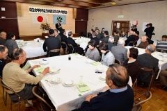 弥生北町町内会の３０周年を祝った記念式典の出席者