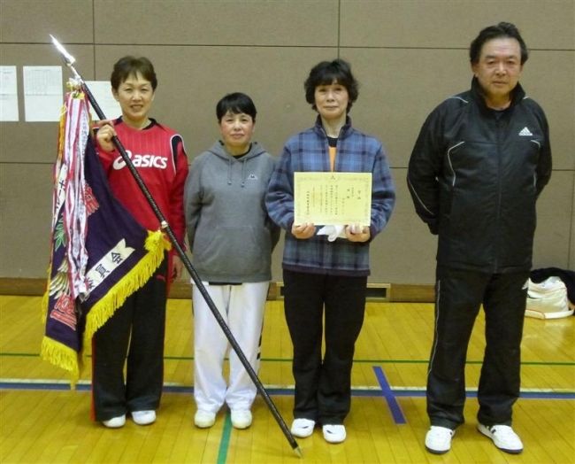 【写真】一般男子は川合昭栄Ｖ２　池田ミニバレー大会