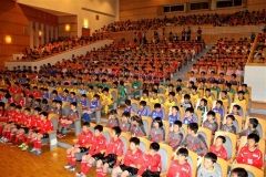 フェアプレー誓う　ジュニアサッカーフェス総合開会式  2