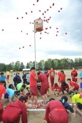 若さ躍動　中学校で体育祭開幕  写真8