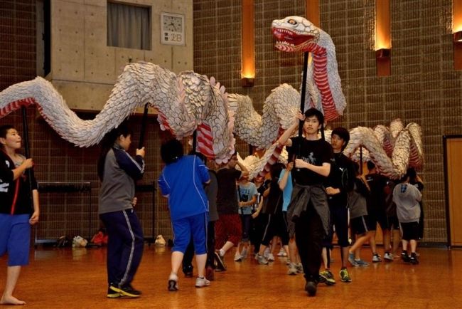 【写真】白蛇姫まつり本番に向けて総練習　鹿追