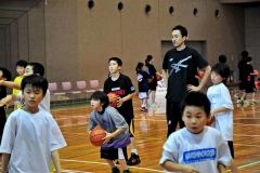 実業団選手が基本指導　ミニバスサマークリニック  3