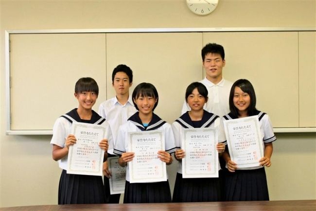 【写真】清水中の2人が全国大会へ 全道中体連の結果報告