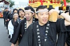 威勢良くみこし渡御　芽室神社秋季例大祭  5