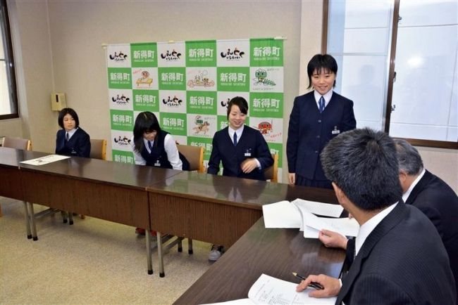 【写真】新得中駅伝チームが全道へ抱負 