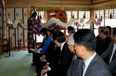 白蛇姫舞子供用親蛇完成で入魂式　鹿追  3