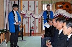 白蛇姫舞子供用親蛇完成で入魂式　鹿追  4