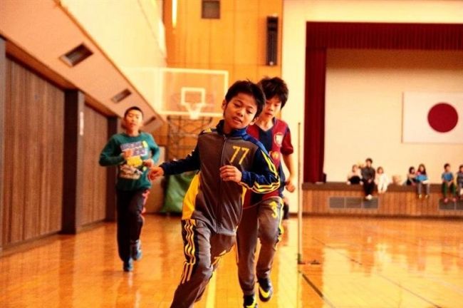 少年団員が体力測定　中札内 