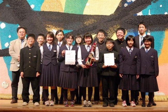 音更共栄中が最優秀　演劇発表大会　清水 