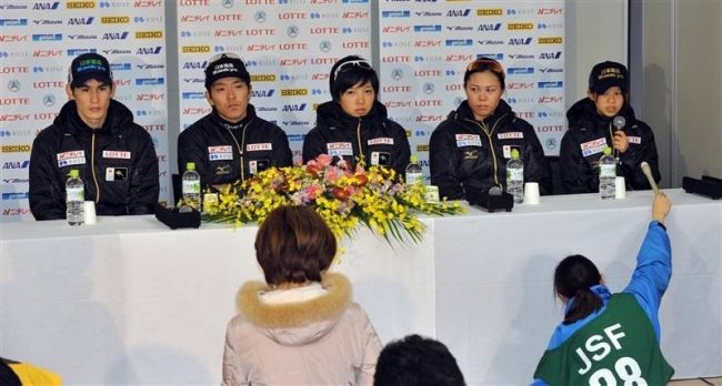 ６選手意気込み　Ｗ杯スケート開幕前会見
