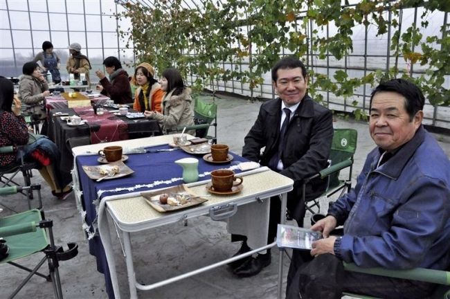 果樹園にカフェ登場　音更