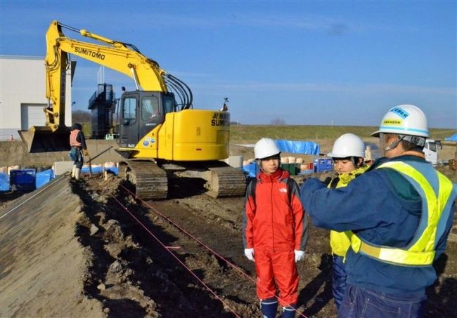 【写真】生徒が職場体験　足寄中 