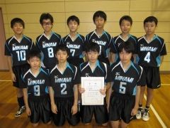 男子準優勝の帯南町