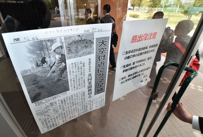 【写真】クマ転々募る不安 芽室北伏古相次ぎ足跡