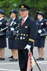 訓練の成果をきびきび披露　清水消防団演習  4
