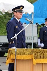 訓練の成果をきびきび披露　清水消防団演習  5