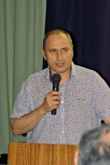 北方四島の自然保護やヒグマの生息状況などを報告するロシアの研究者