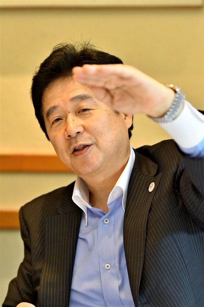 【写真】信用金庫トップ対談　増田正二理事長と落合寛司理事長 