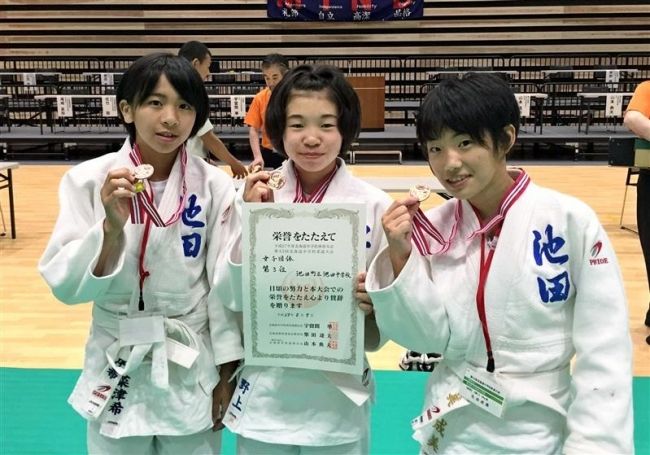 【写真】石田、瀬戸、安村Ｖ全国へ、全道中体連柔道
