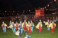 仮装や浴衣で踊りの輪幾重にも　鹿追７０００人踊り  3