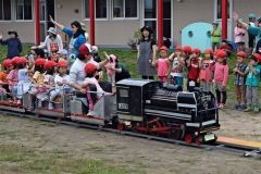 認定こども園「なかよし」でミニＳＬ乗車会　士幌  5