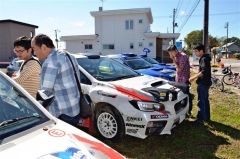 まちなかに活気、ラリーカー展示 中札内