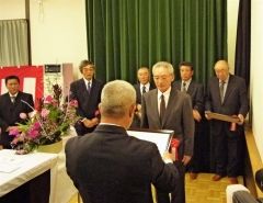 感謝状を贈呈された受賞者