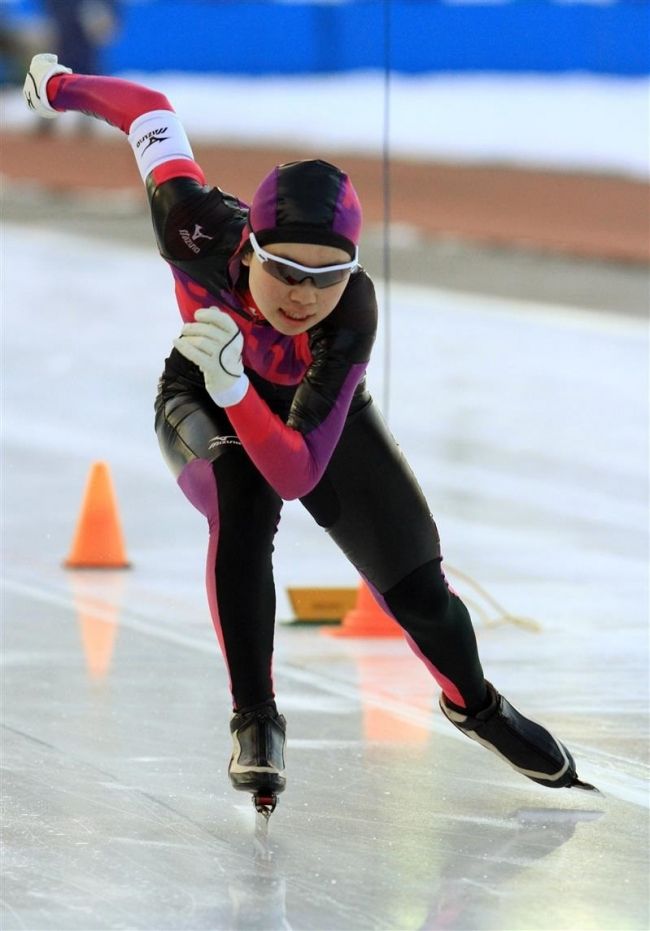 長崎女子５００、櫻井男子５０００Ｖ道中学スケート
