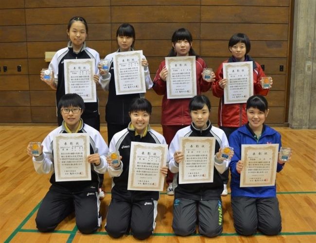 【写真】前川雅、田中単複2冠 全十勝中高学年別卓球大会