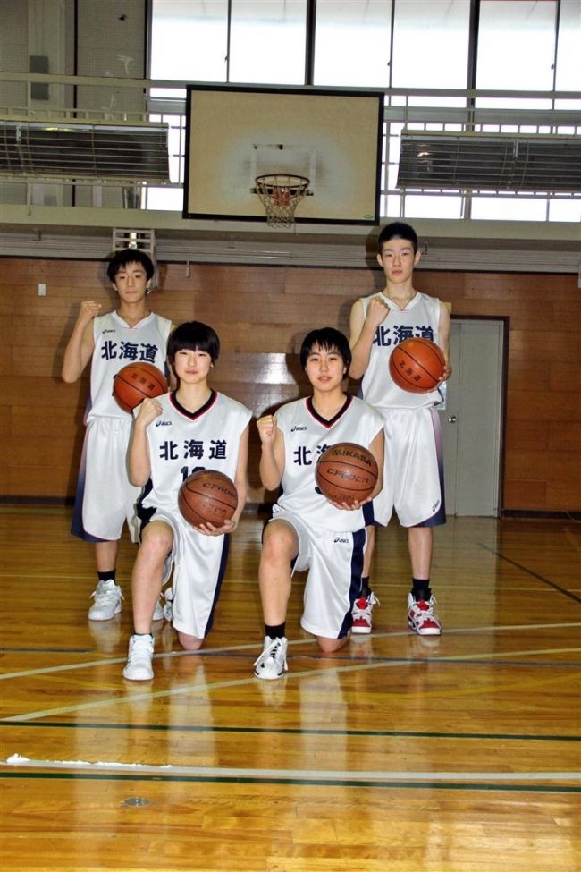 【写真】十勝の4選手、道代表で日本一狙う・ジュニアバスケ