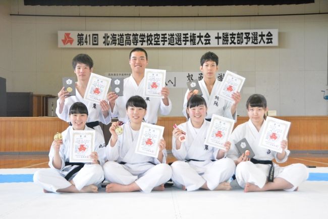 【写真】帯農が完全制覇 個人は伊藤、山田、平緒、松本V