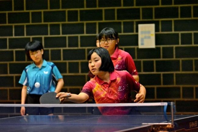 【写真】上士幌男子、札内東女子V 全十勝夏季中体連卓球