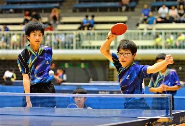 【写真】上士幌男子、札内東女子V 全十勝夏季中体連卓球