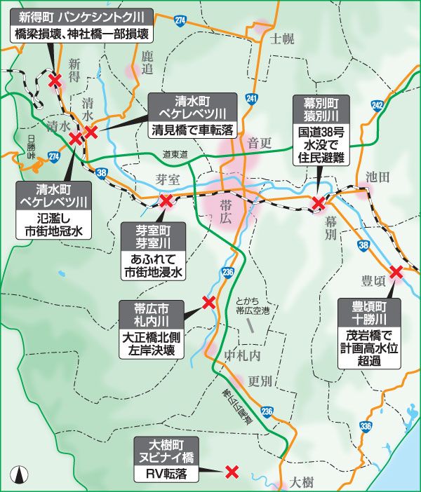 【写真】台風10号 十勝の被害状況