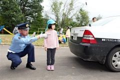 尾田こども園で交通安全教室 4