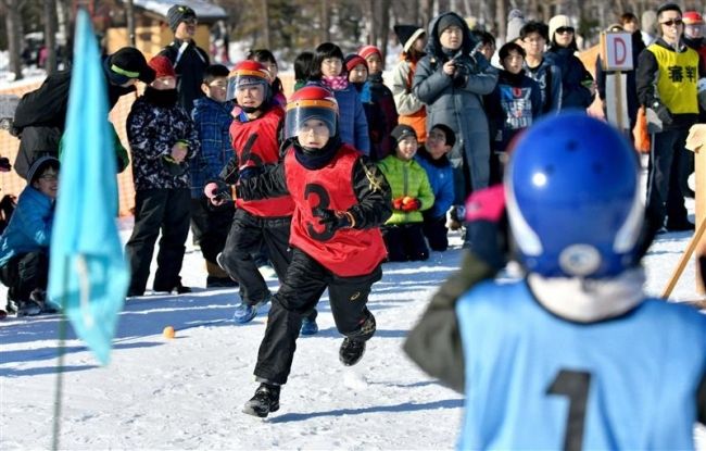 【写真】寒中の雪合戦に歓声　氷まつり最終日もにぎわう