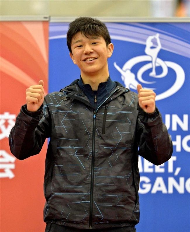 【写真】1000は男子竹澤、女子古川ともに3位 全国中学校スケート