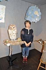 フェルト作家あきやまさとこさん作品展　ミントカフェで