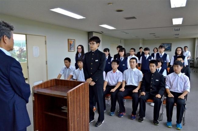 【写真】全道大会へ抱負　足寄中の２０選手