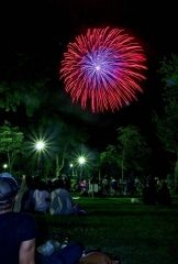 真夏の夜空を彩った鹿追の花火大会