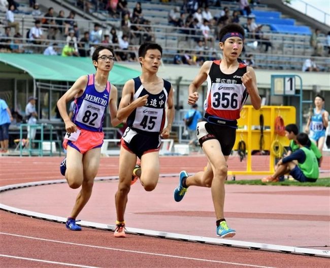 【写真】今村2年連続3冠 十勝中学新人陸上大会
