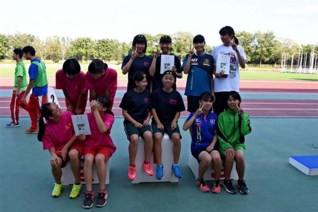 【写真】今村2年連続3冠 十勝中学新人陸上大会