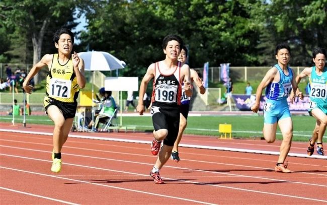 【写真】今村2年連続3冠 十勝中学新人陸上大会