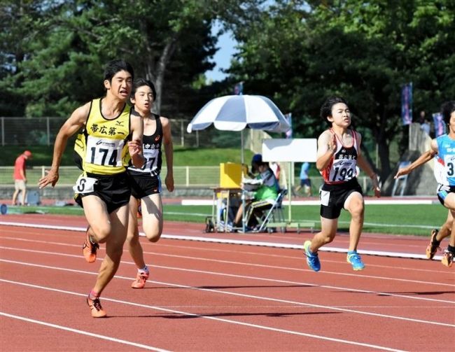 【写真】今村2年連続3冠 十勝中学新人陸上大会