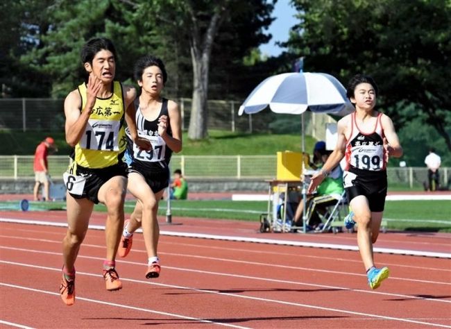 【写真】今村2年連続3冠 十勝中学新人陸上大会
